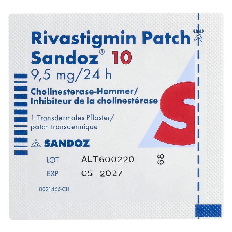 RIVASTIGMIN Patch Sandoz 10 9.5 mg/24h 30 Stk