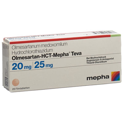 OLMESARTAN-HCT Mepha Teva 20mg/25mg 28 Stk