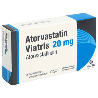 ATORVASTATIN Viatris Filmtabl 20 mg 30 Stk