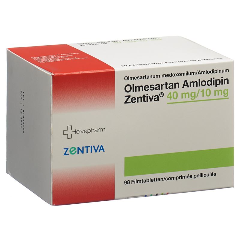 OLMESARTAN AMLO Zentiva Filmtabl 40/10 mg 98 Stk