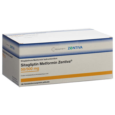 SITAGLIPTIN Metformin Zentiva 50/500mg 196 Stk