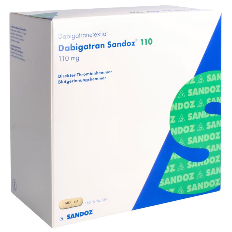 DABIGATRAN Sandoz Kaps 110 mg 180 Stk