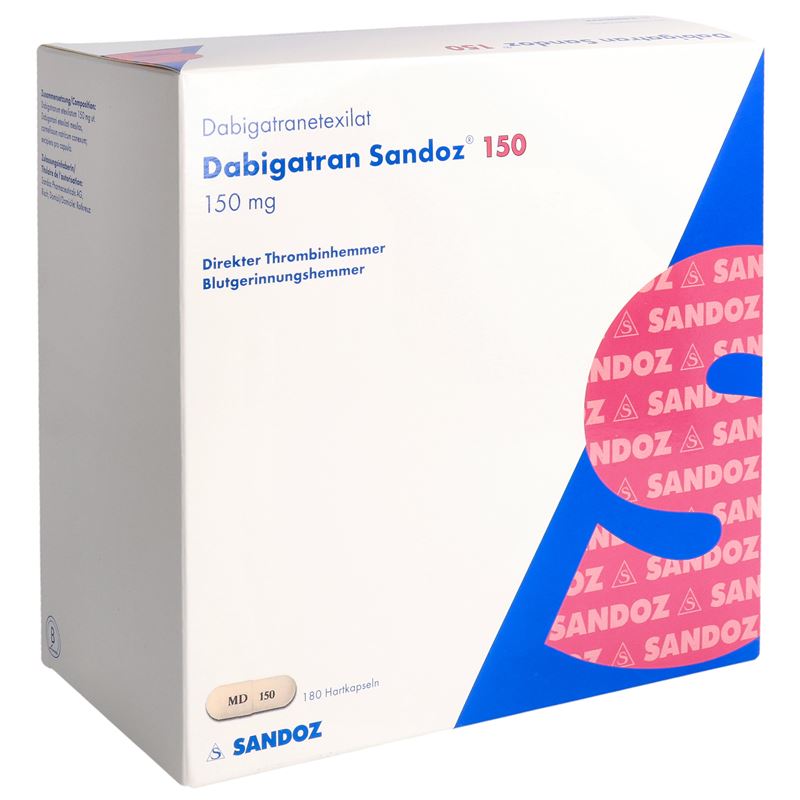 DABIGATRAN Sandoz Kaps 150 mg 180 Stk