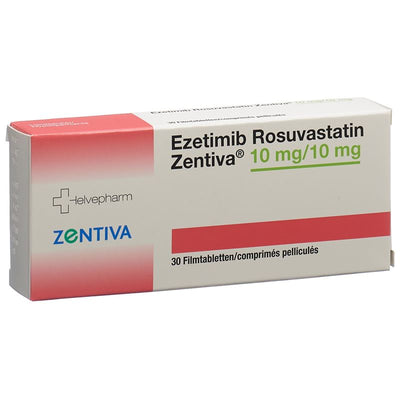 EZETIMIB ROSUVAST Zentiva Filmtabl 10/10 mg 30 Stk