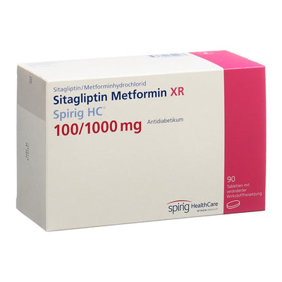 SITAGLIPTIN Metfor XR Spirig HC 100/1000mg 90 Stk