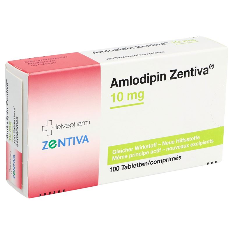 AMLODIPIN Zentiva Tabl 10 mg (neu) 100 Stk