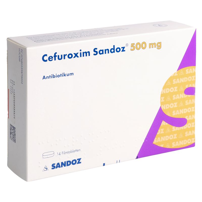CEFUROXIM Sandoz Filmtabl 500 mg (n) 14 Stk