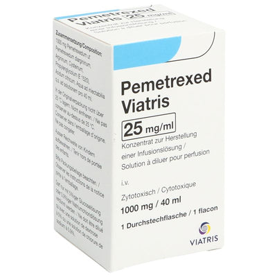 PEMETREXED Viatris Inf Konz 1000 mg/40ml Durchstf