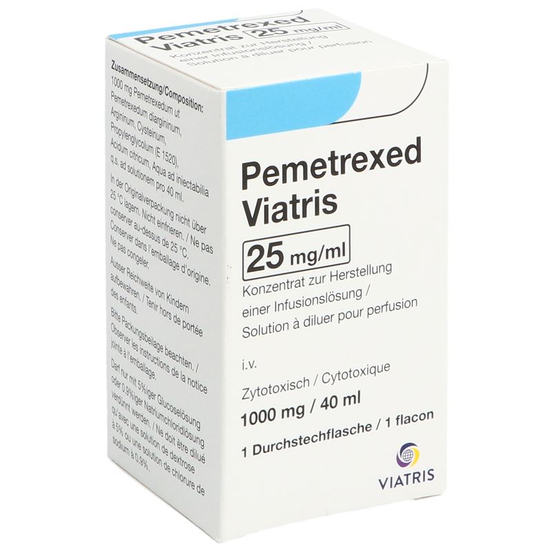 PEMETREXED Viatris Inf Konz 1000 mg/40ml Durchstf