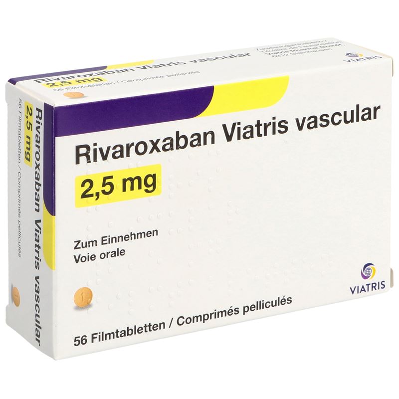 RIVAROXABAN Viatris vascul Filmtabl 2.5 mg 56 Stk