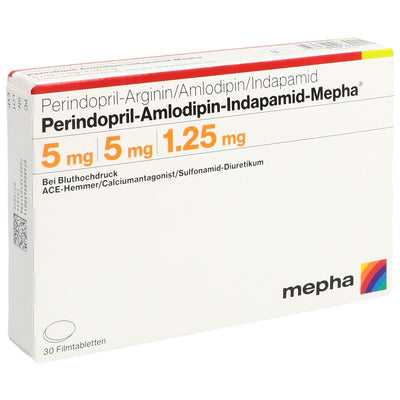 PERINDO AMLO INDAP Mepha 5/5/1.25mg 30 Stk