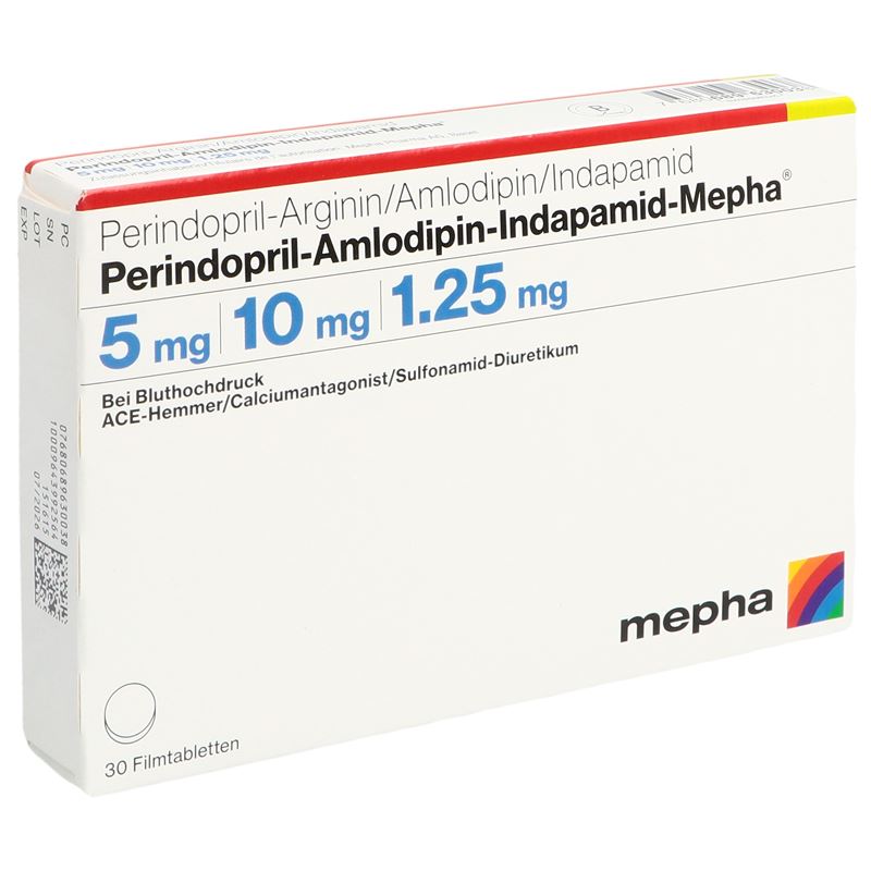 PERINDO AMLO INDAP Mepha 5/10/1.25mg 30 Stk