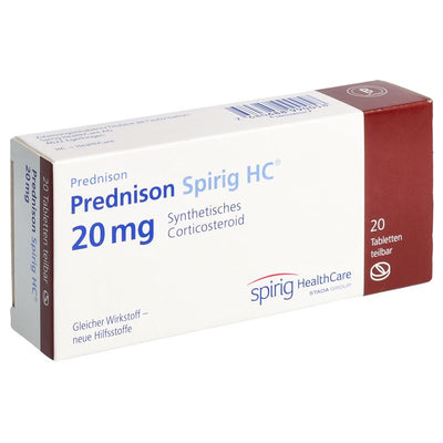 PREDNISON Spirig HC Tabl 20 mg 20 Stk