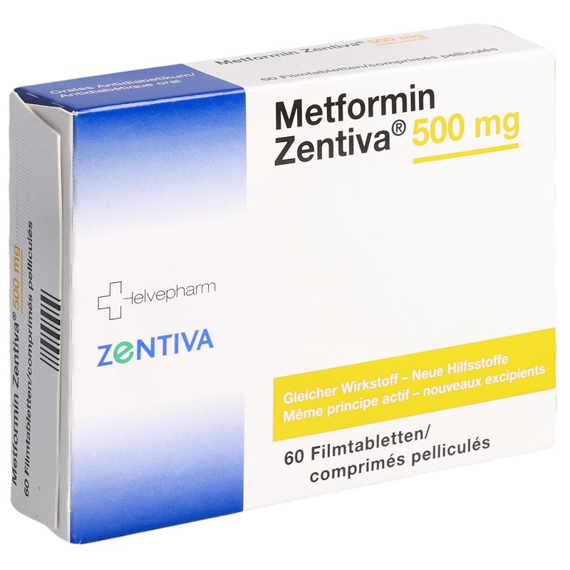 METFORMIN Zentiva Filmtabl 500 mg (neu) 60 Stk