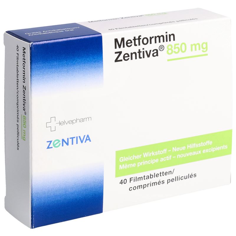 METFORMIN Zentiva Filmtabl 850 mg (neu) 40 Stk