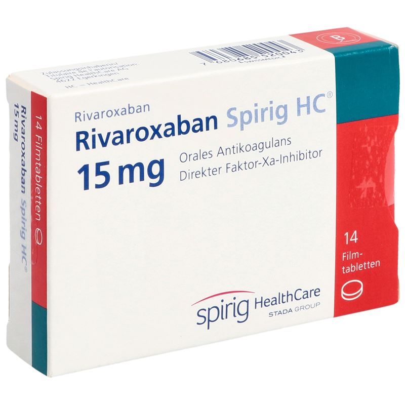 RIVAROXABAN Spirig HC Filmtabl 15 mg 14 Stk