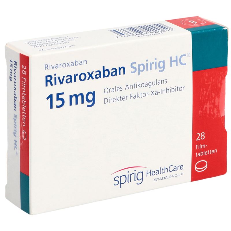 RIVAROXABAN Spirig HC Filmtabl 15 mg 28 Stk