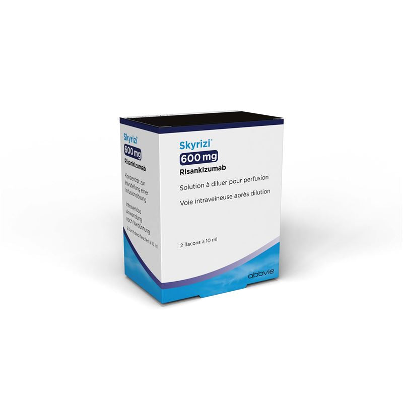 SKYRIZI Inf Konz 600 mg/10ml 2 Durchstf 10 ml