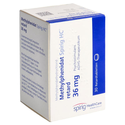 METHYLPHENIDAT Spirig HC Ret Tabl 36 mg Ds 30 Stk