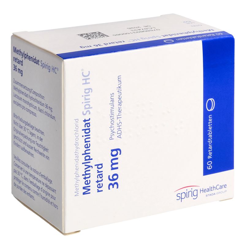 METHYLPHENIDAT Spirig HC Ret Tabl 36 mg Ds 60 Stk