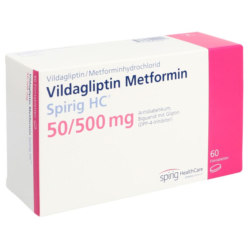 VILDAGLIPTIN Metformin Spirig HC 50/500mg 60 Stk