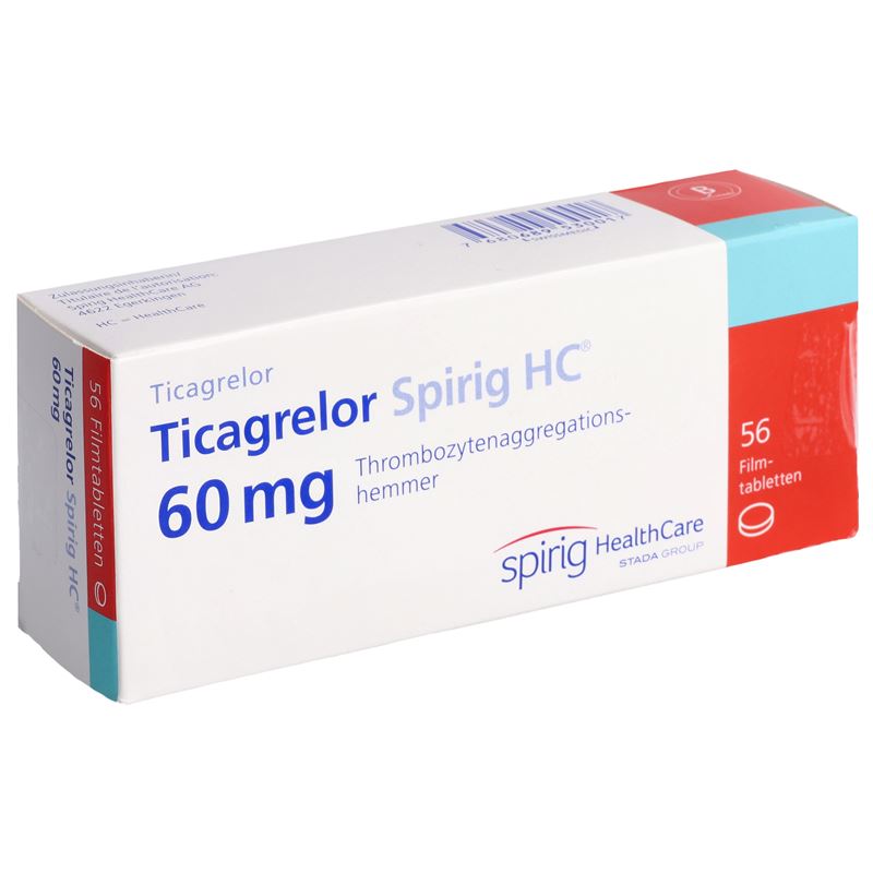 TICAGRELOR Spirig HC Filmtabl 60 mg 56 Stk