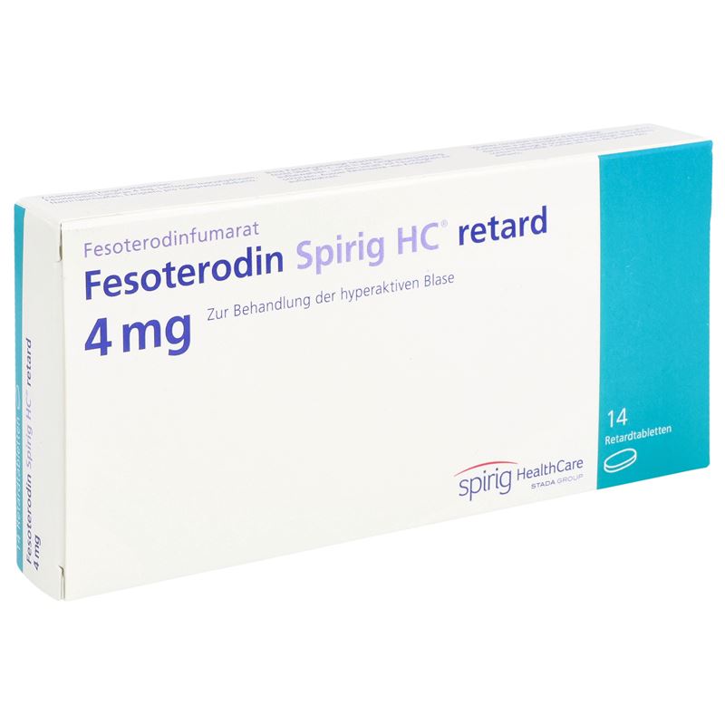 FESOTERODIN Spirig HC Ret Tabl 4 mg 14 Stk
