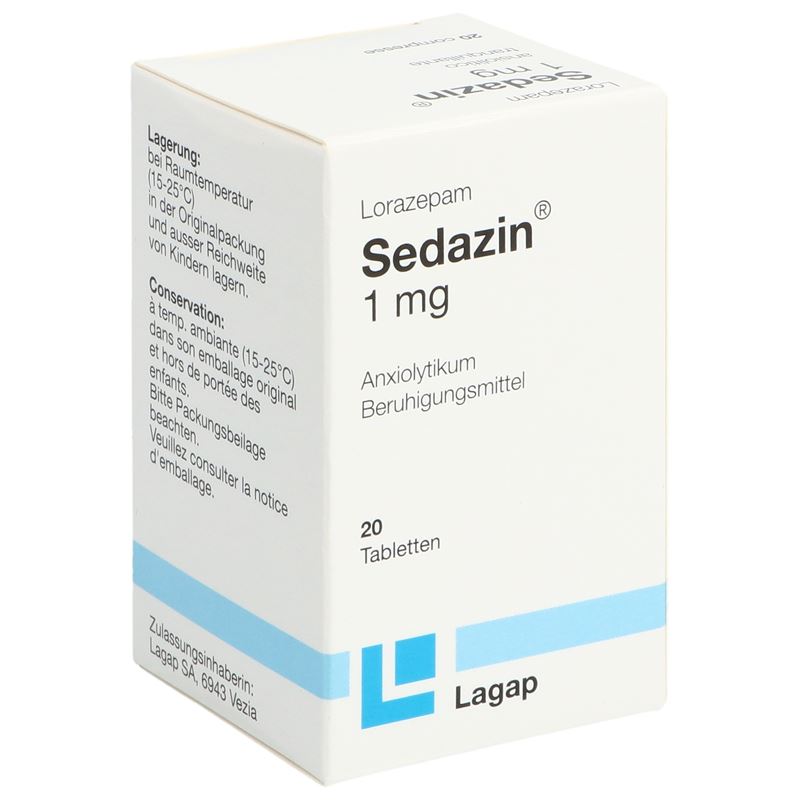 SEDAZIN Tabl 1 mg Ds 20 Stk