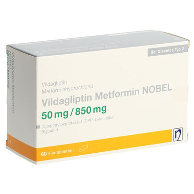 VILDAGLIPTIN Metformin NOBEL 50/850 mg 60 Stk