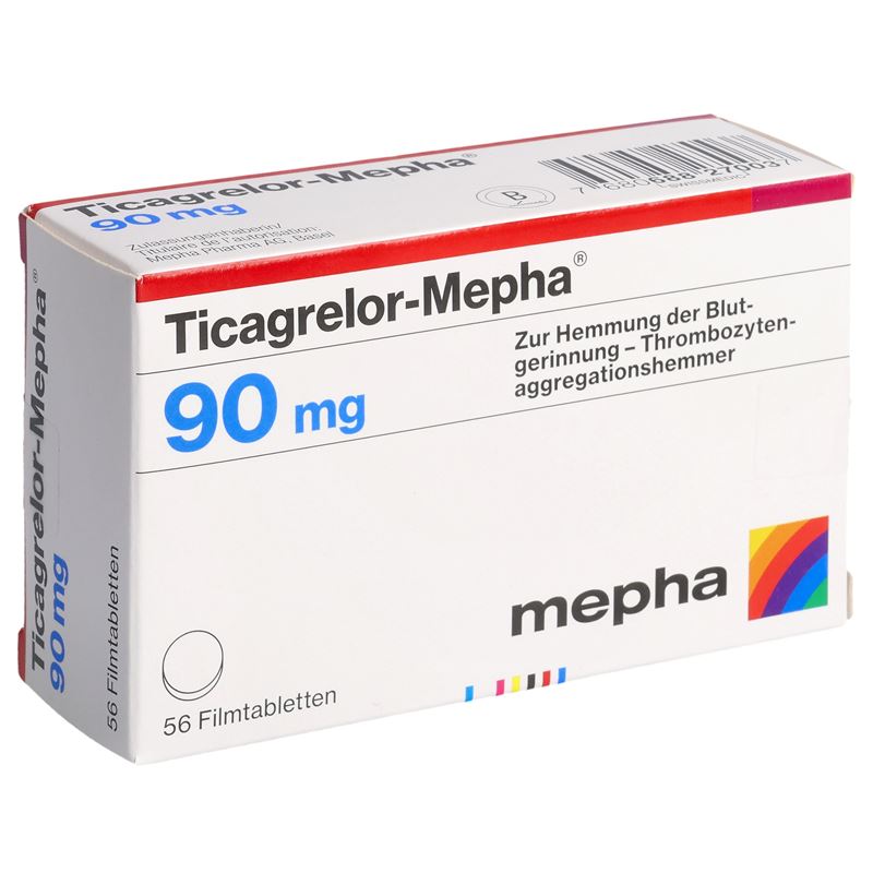 TICAGRELOR Mepha Filmtabl 90 mg 56 Stk