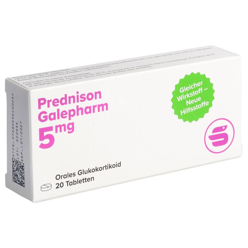 PREDNISON Galepharm Tabl 5 mg (n) 20 Stk