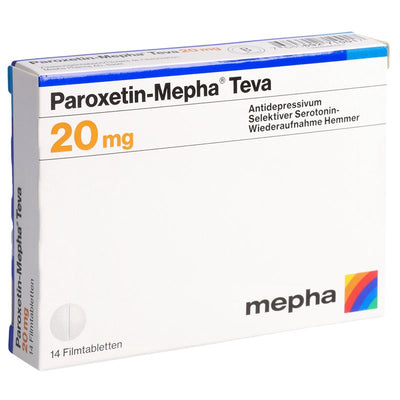 PAROXETIN Mepha Teva Filmtabl 20 mg 14 Stk