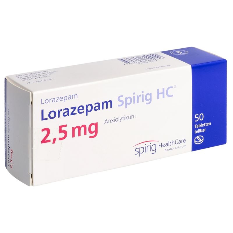 LORAZEPAM Spirig HC Tabl 2.5 mg 50 Stk