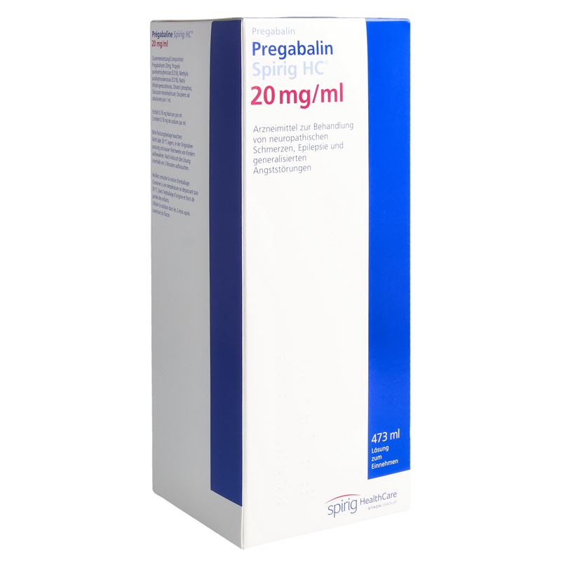 PREGABALIN Spirig HC Lös 20 mg/ml Fl 473 ml