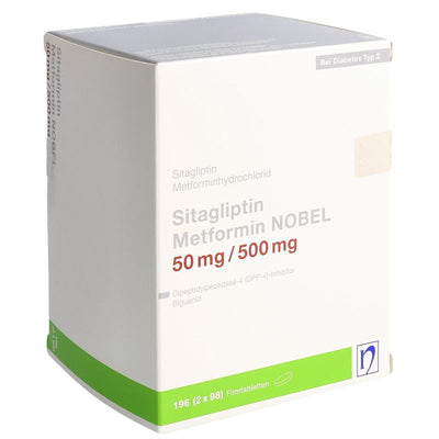 SITAGLIPTIN Metformin NOBEL 50/500 mg 196 Stk