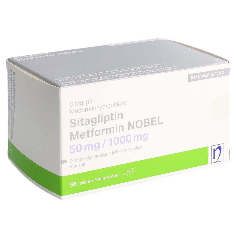 SITAGLIPTIN Metformin NOBEL 50/1000 mg 56 Stk