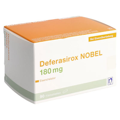 DEFERASIROX NOBEL Filmtabl 180 mg 90 Stk