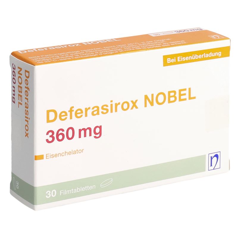 DEFERASIROX NOBEL Filmtabl 360 mg 30 Stk