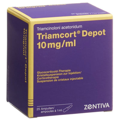 TRIAMCORT Depot Krist Susp 10 mg/ml 25 Amp 1 ml