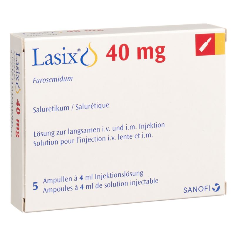 LASIX Inj Lös 40 mg/4ml 5 Amp 4 ml