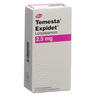 TEMESTA Expidet Schmelztabl 2.5 mg 50 Stk