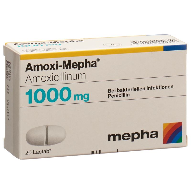 AMOXI Mepha Lactab 1000 mg 20 Stk