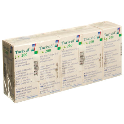 TARIVID i.v Inf Lös 200 mg/100ml 5 Durchstf 100 ml