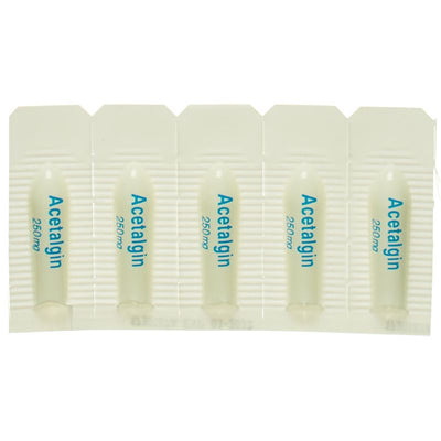 ACETALGIN Supp 250 mg 10 Stk - CONTENTFRONT