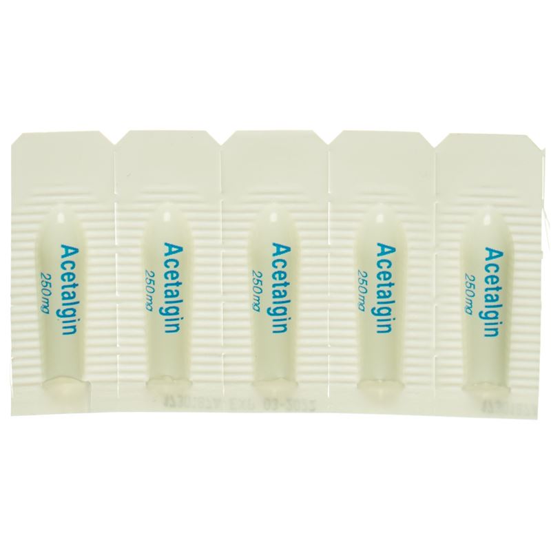 ACETALGIN Supp 250 mg 10 Stk - CONTENTFRONT