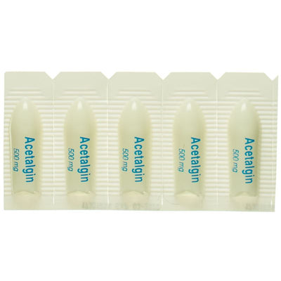 ACETALGIN Supp 500 mg 10 Stk - CONTENTFRONT