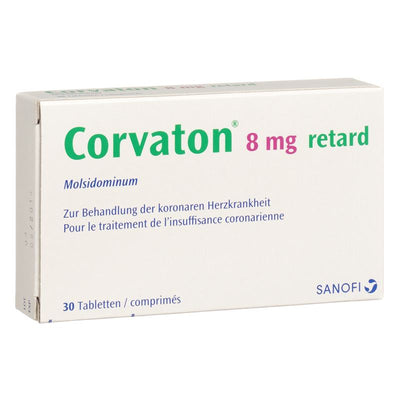 CORVATON retard Ret Tabl 8 mg 30 Stk