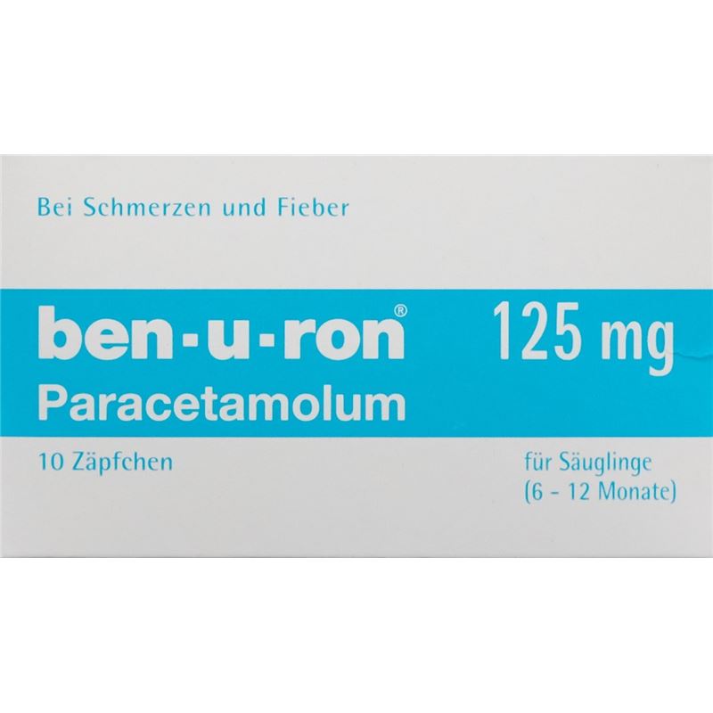 BEN-U-RON Supp 125 mg Bébé 10 Stk - PICFRONT