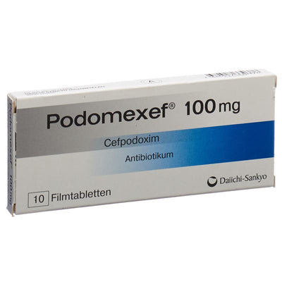 PODOMEXEF Filmtabl 100 mg 10 Stk