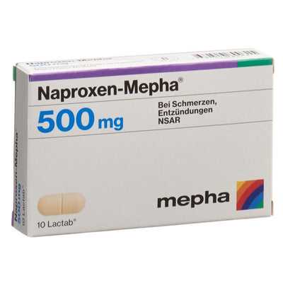 NAPROXEN Mepha Lactab 500 mg 10 Stk